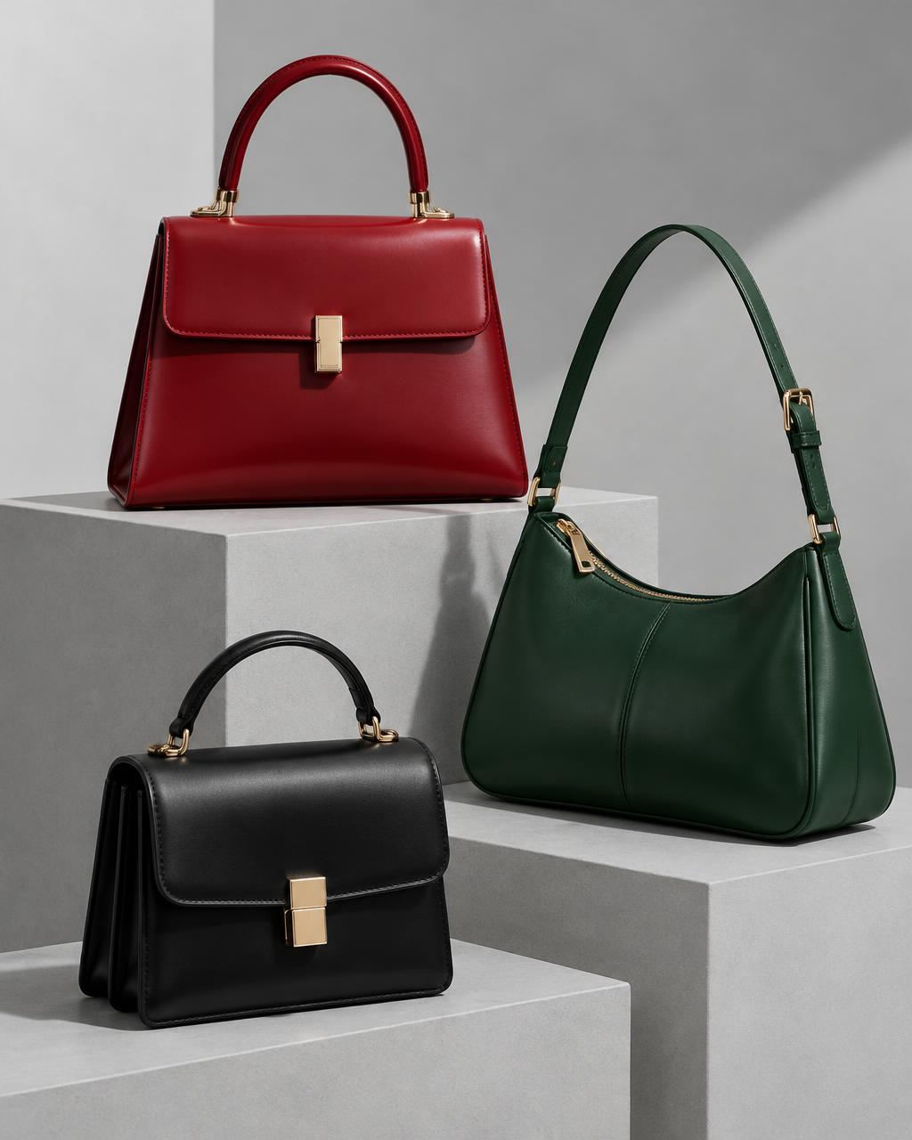 Handbags — Gallani concept editorial, not a product photograph